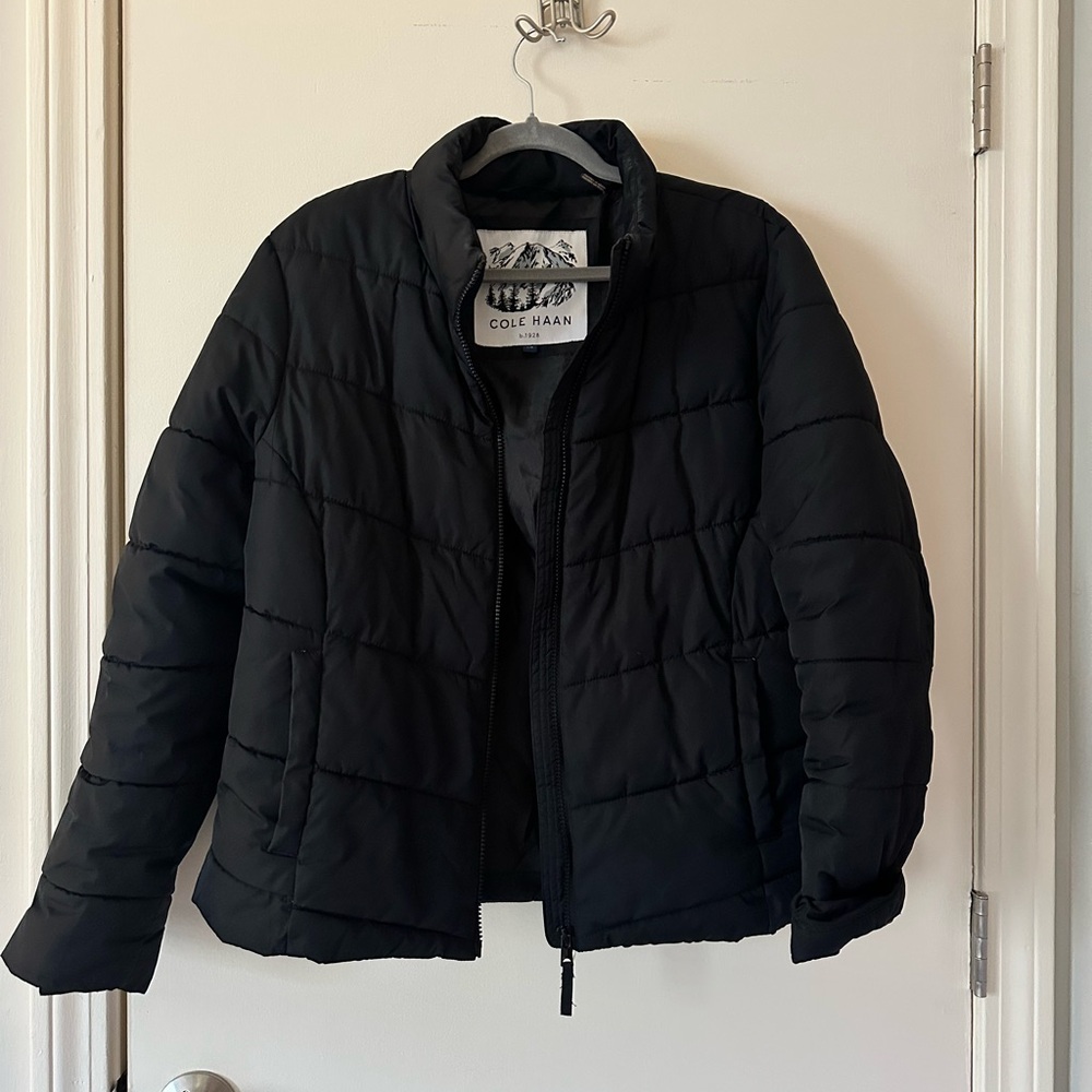 Lightly worn Black Cole Haan Winter Puffer Womens Size L